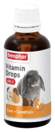 Beaphar Vitamine Drops + Vit. C preparat witaminowy dla gryzoni 50 ml