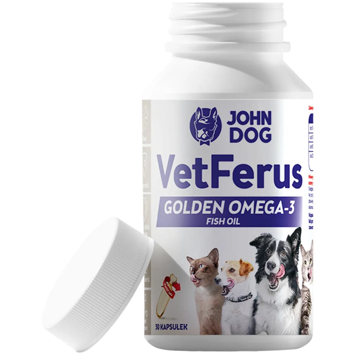 John Dog VetFerus Golden Omega-3 Fish Oil 30 kaps