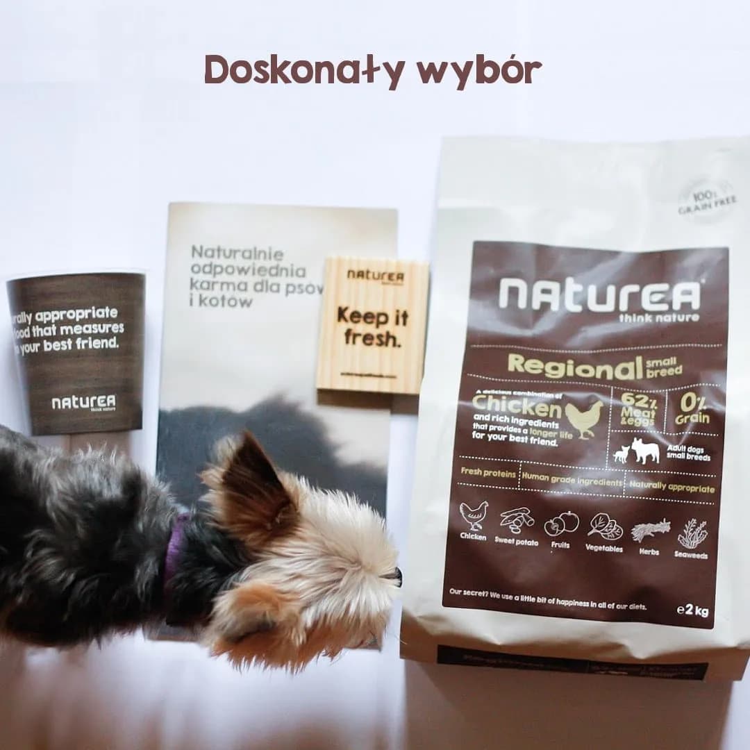 Naturea Grainfree Regional Small Breed karma sucha dla psów małych ras kurczak wagi 2 kg