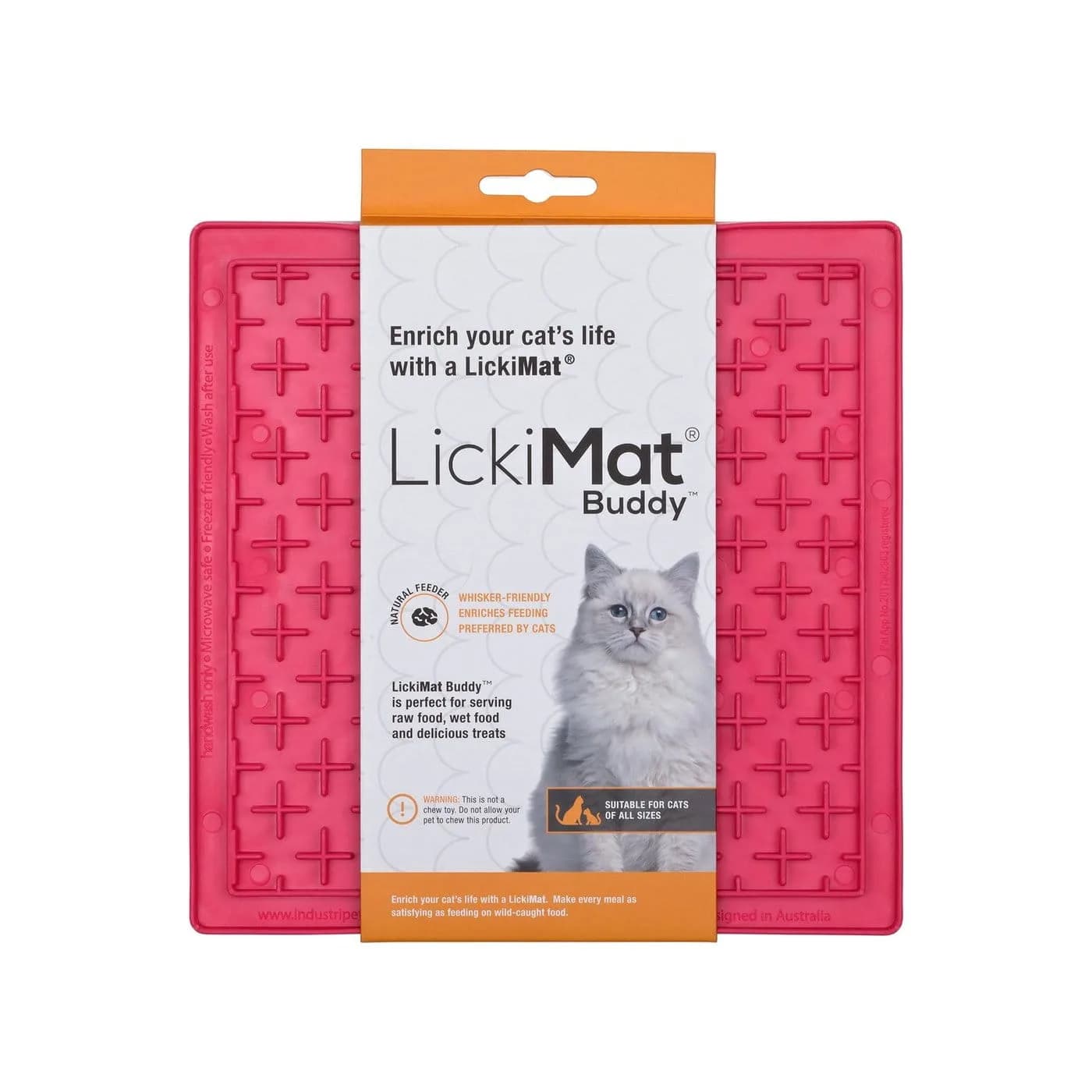 LickiMat Buddy (krzyżyk-miękka) różowa