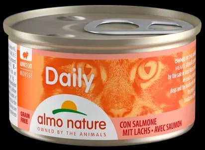 Almo Nature Puszka Daily mus z łososiem dla kota 85 g