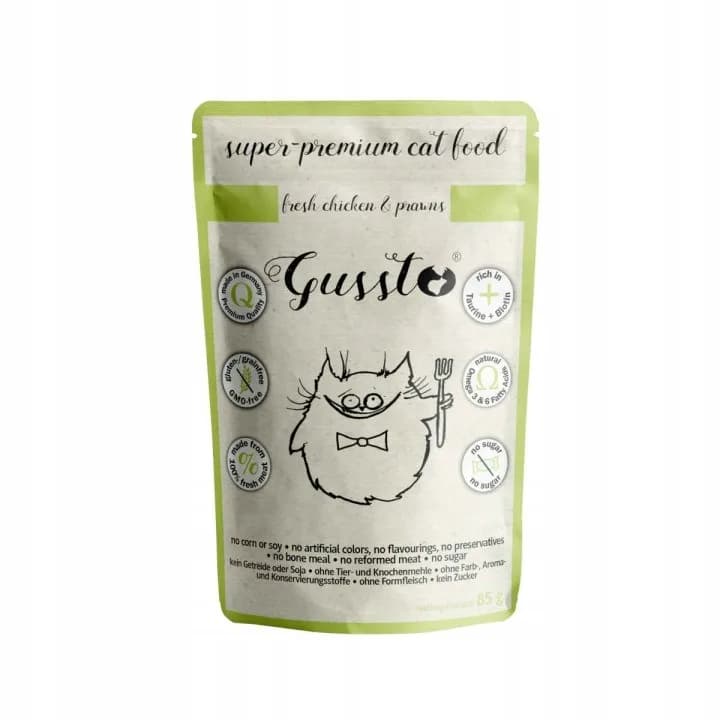 Gussto Cat saszetka Fresh Chicken & Prawns 85 g
