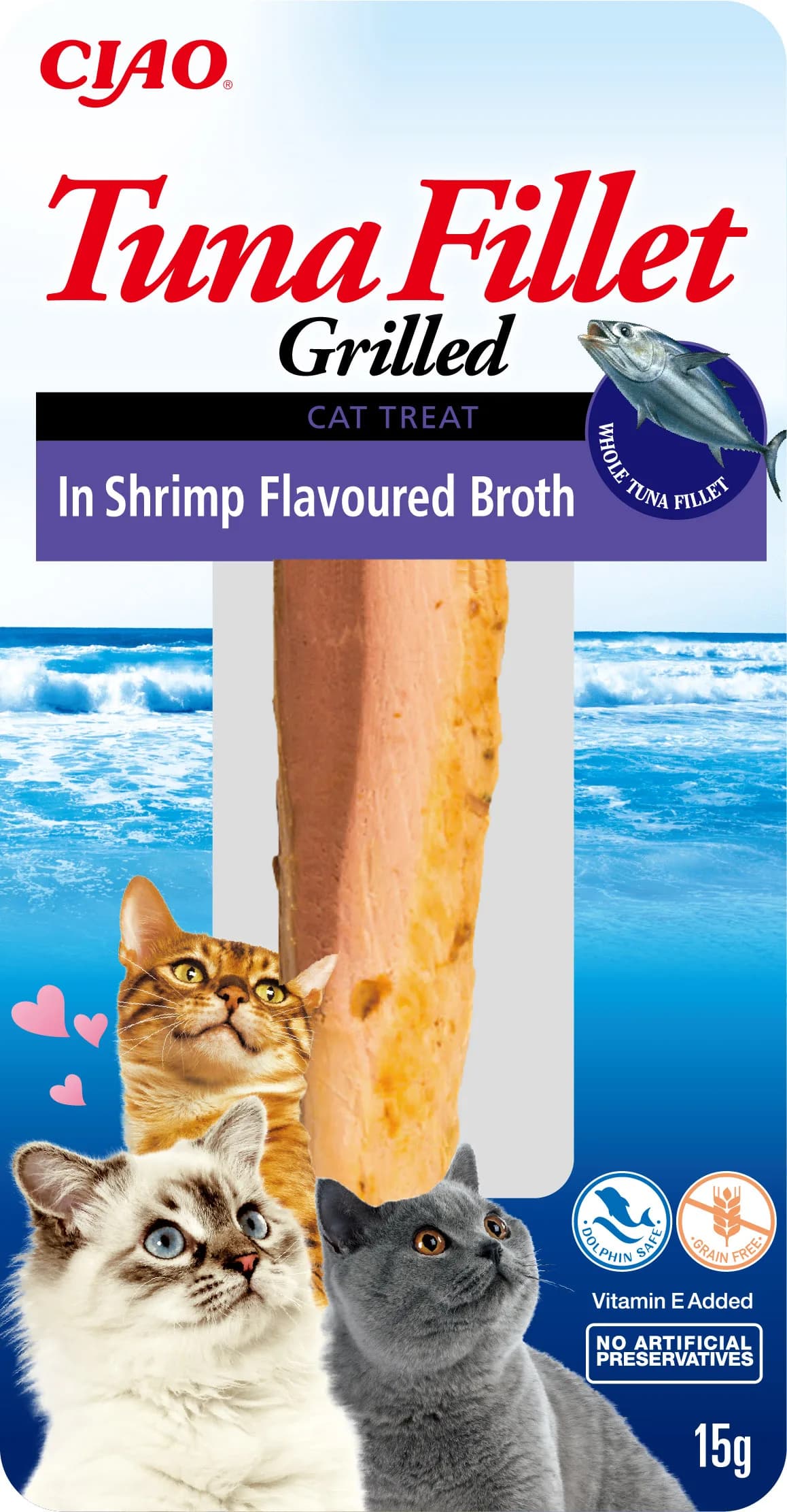 INABA Cat Tuna Fillet In Shrimp Broth 15 g