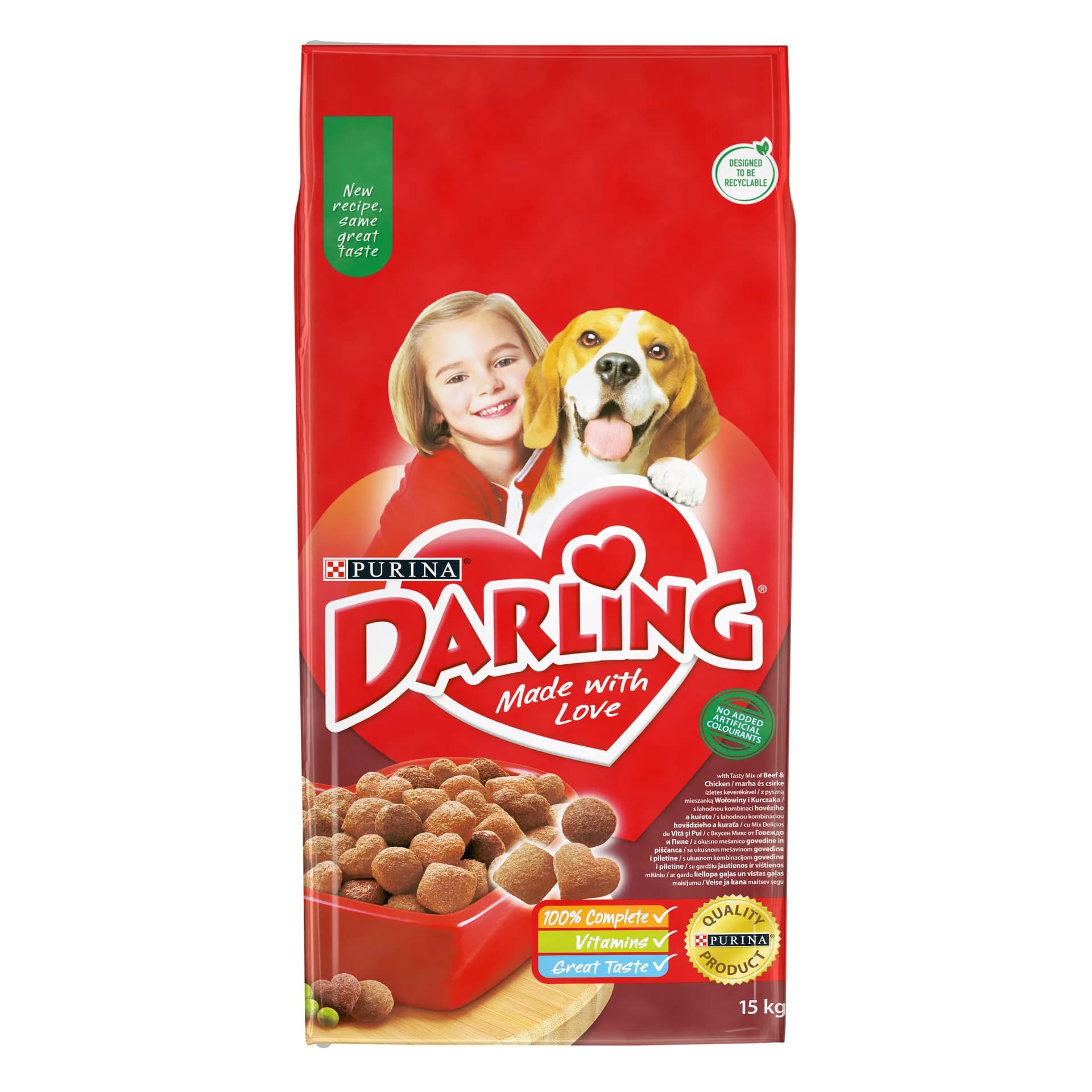 Darling Purina Sucha karma dla psa z wołowiną i warzywami