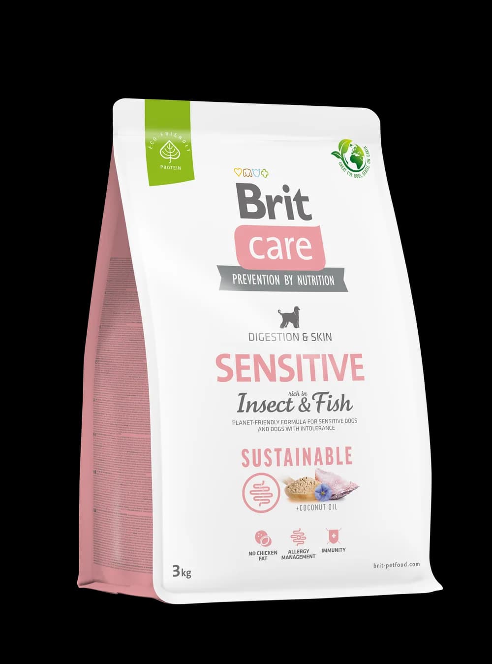 Brit Care Dog Sustainable Sensitive Insect Fish sucha karma dla psa z owadami i rybą – 3 kg