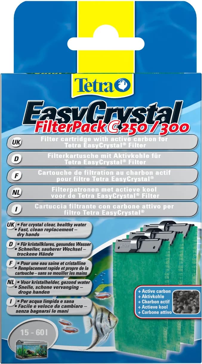 Tetra Wkład włóknina i aktywny węgiel EasyCrystal C Filter Pack 250/300