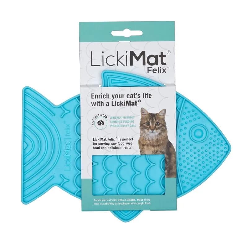 LickiMat Classic Felix rybka dla kota (fale-miękka) – pomarańczowy
