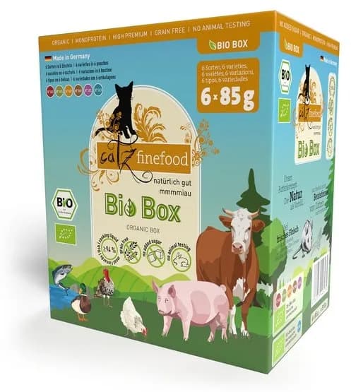 Catz Finefood Bio multipack 1 6 × 85 g karma mokra dla kotów