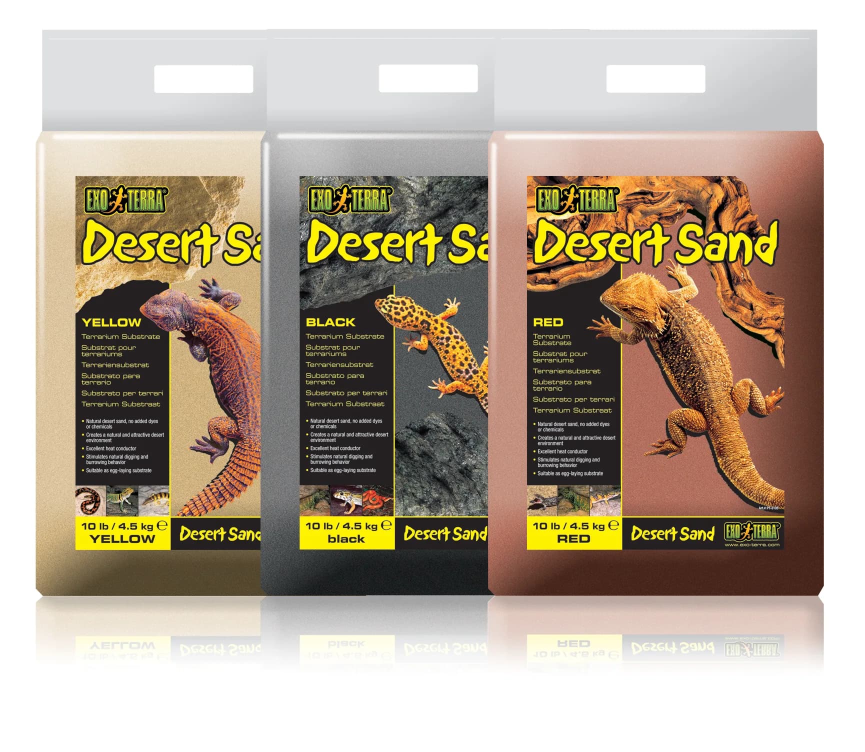 Exo-Terra Podłoże Desert Sand 4,5 kg – czarny