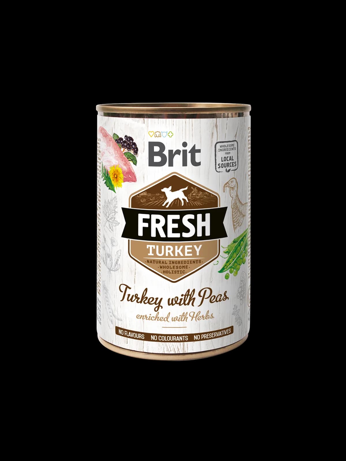 Brit Mokra karma Fresh indyk z groszkiem dla psa 400 g
