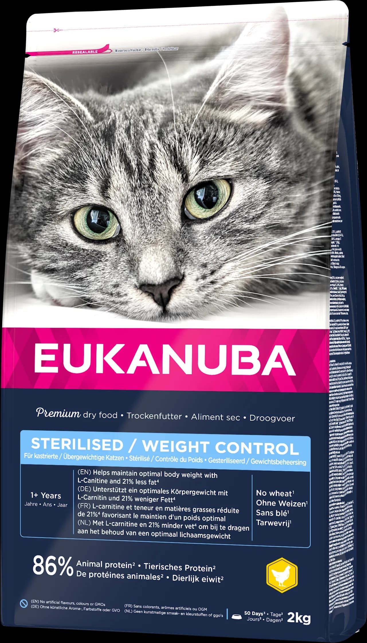 Eukanuba Adult Sterylised Rich in karma sucha dla dorosłych kotów Chicken 2 kg
