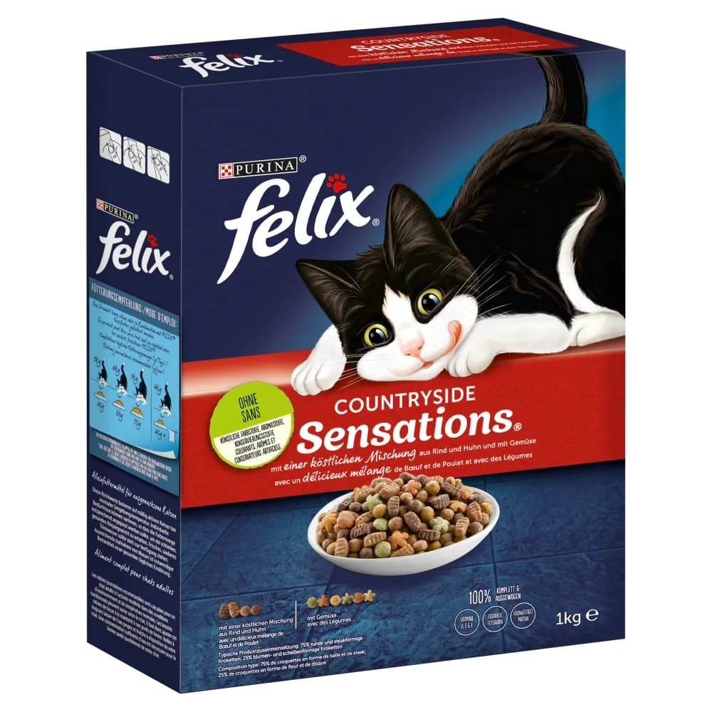 Felix Countryside Sensations Sucha karma dla kota wołowina – 1 kg