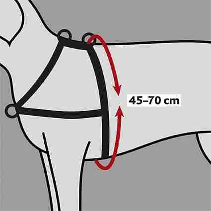 Trixie Lead'n'Walk Soft Szelki treningowe – czarny, S-M