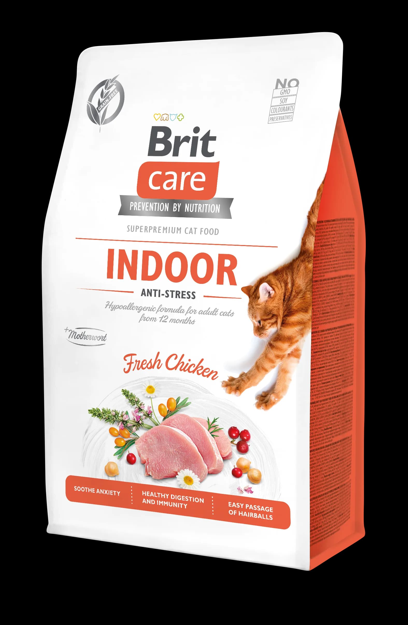 Brit Care Cat Grain Free Indoor Anti-Stress Fresh Chicken sucha karma dla kotów