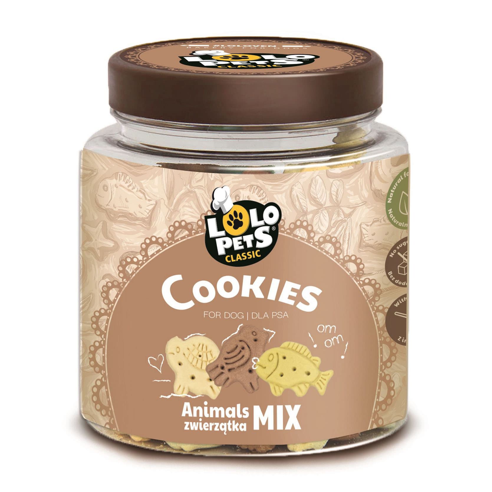 Lolo Pets Ciastka dla psa Zwierzątka mix S 210 g