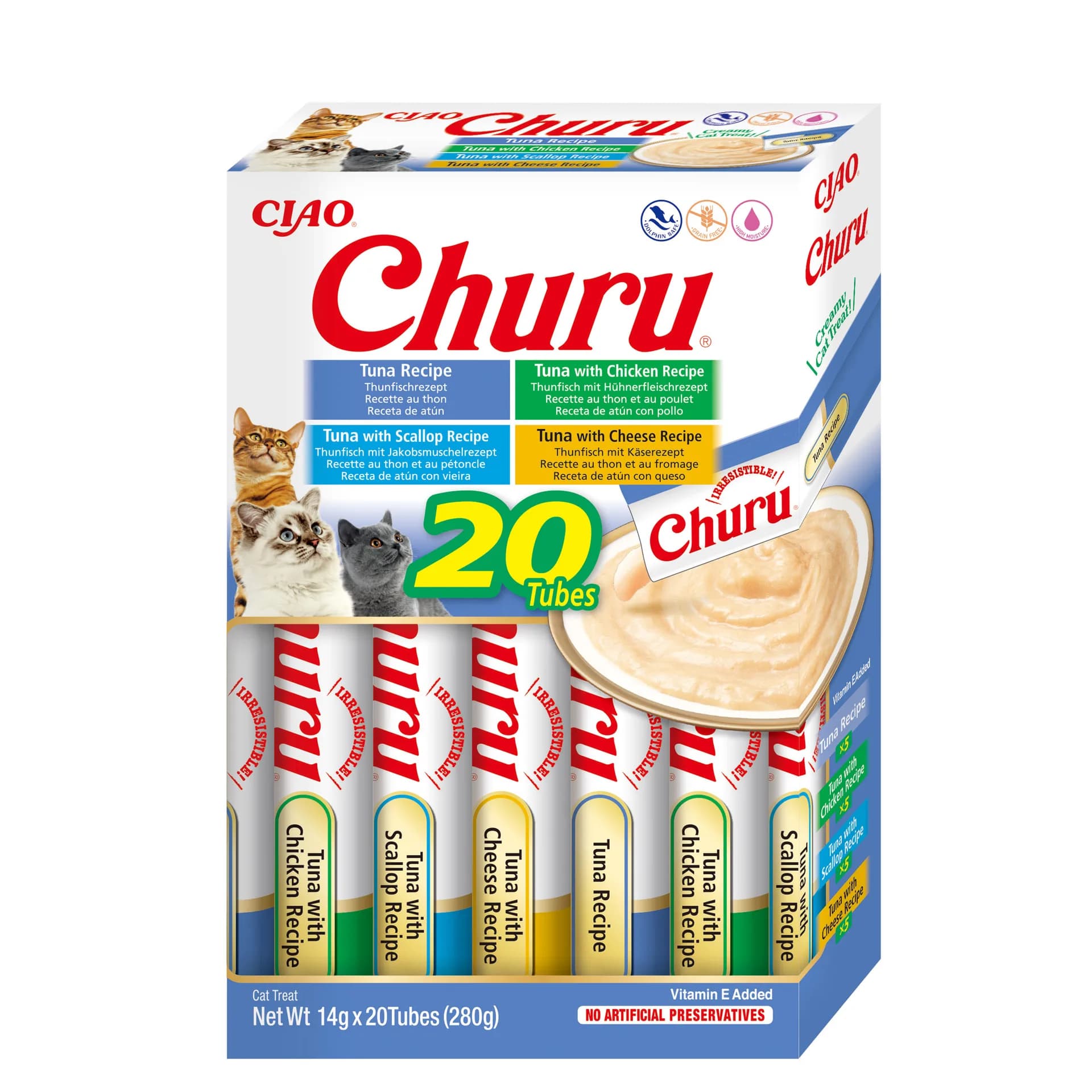 INABA Cat Churu Varieties przysmak dla kotów Tuna 20 × 14 g 280 g