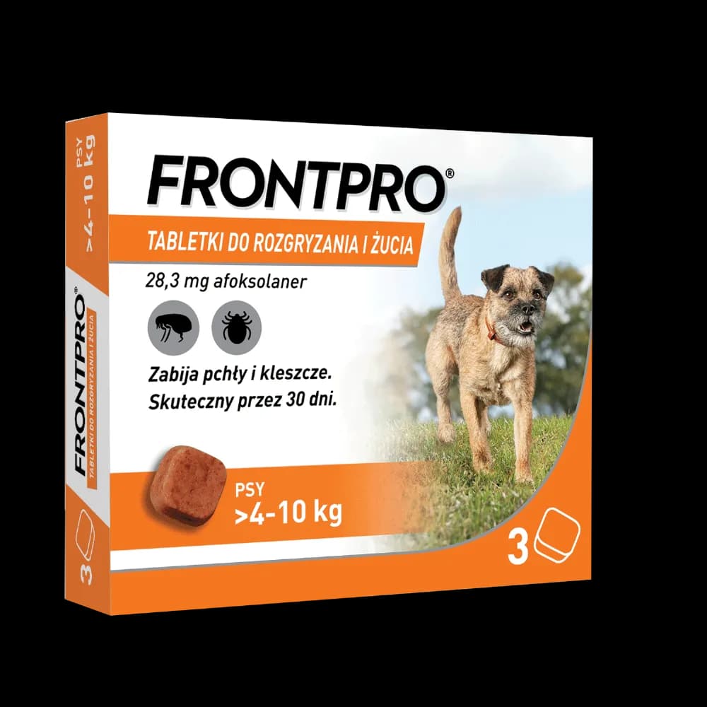 Frontpro Tabletki do rozgryzania i żucia dla psów > 4 28 mg 10 kg