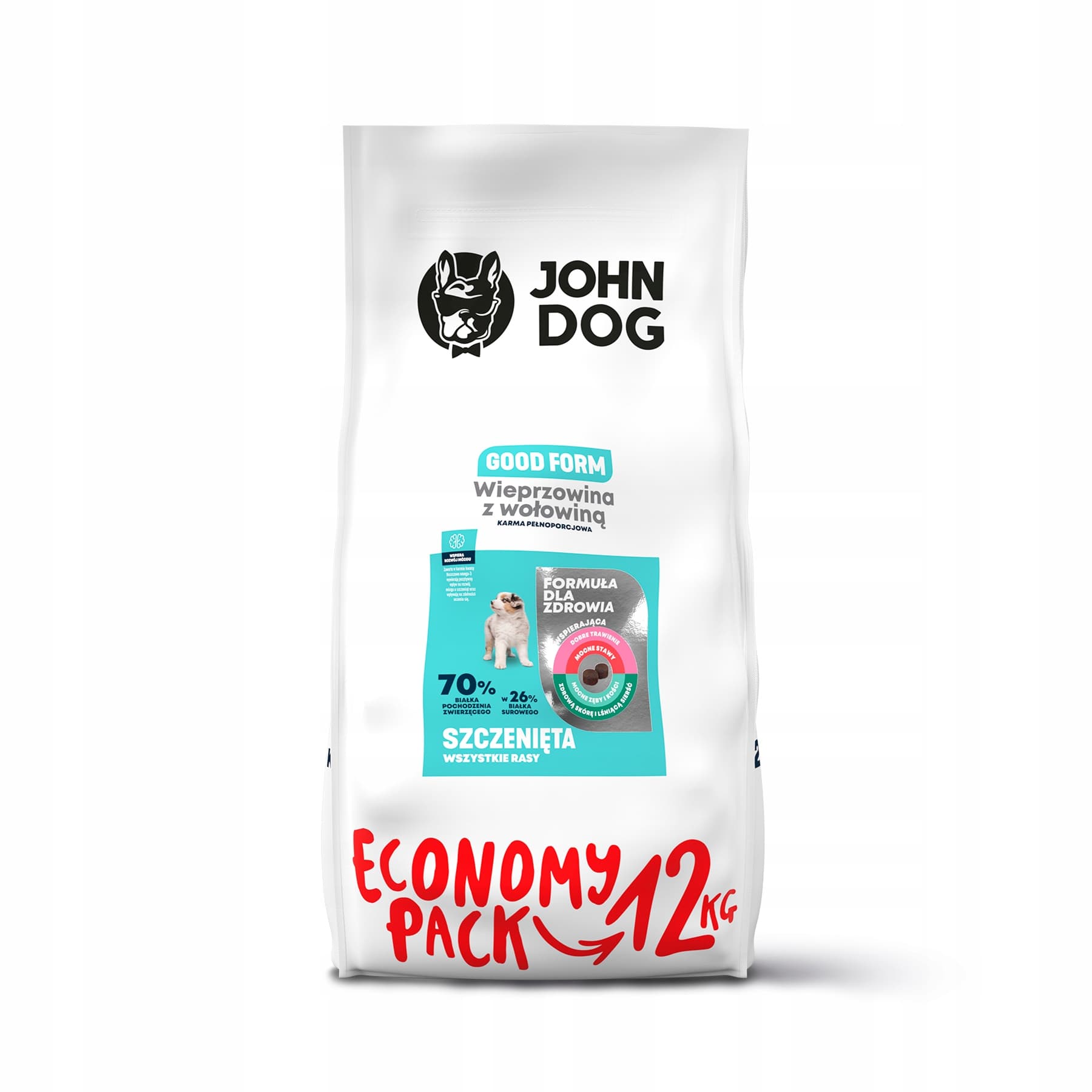 John Dog Good Form karma sucha dla szczeniąt Wieprzowina z wołowiną