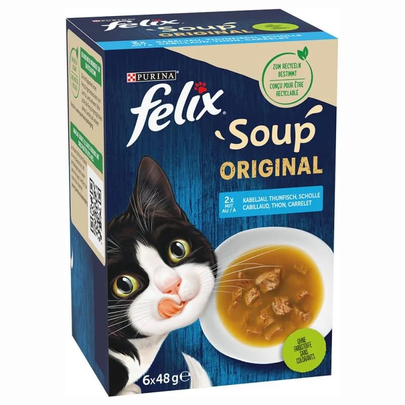 Felix Soup Original Mokra karma dla kota rybne smaki 1 szt.