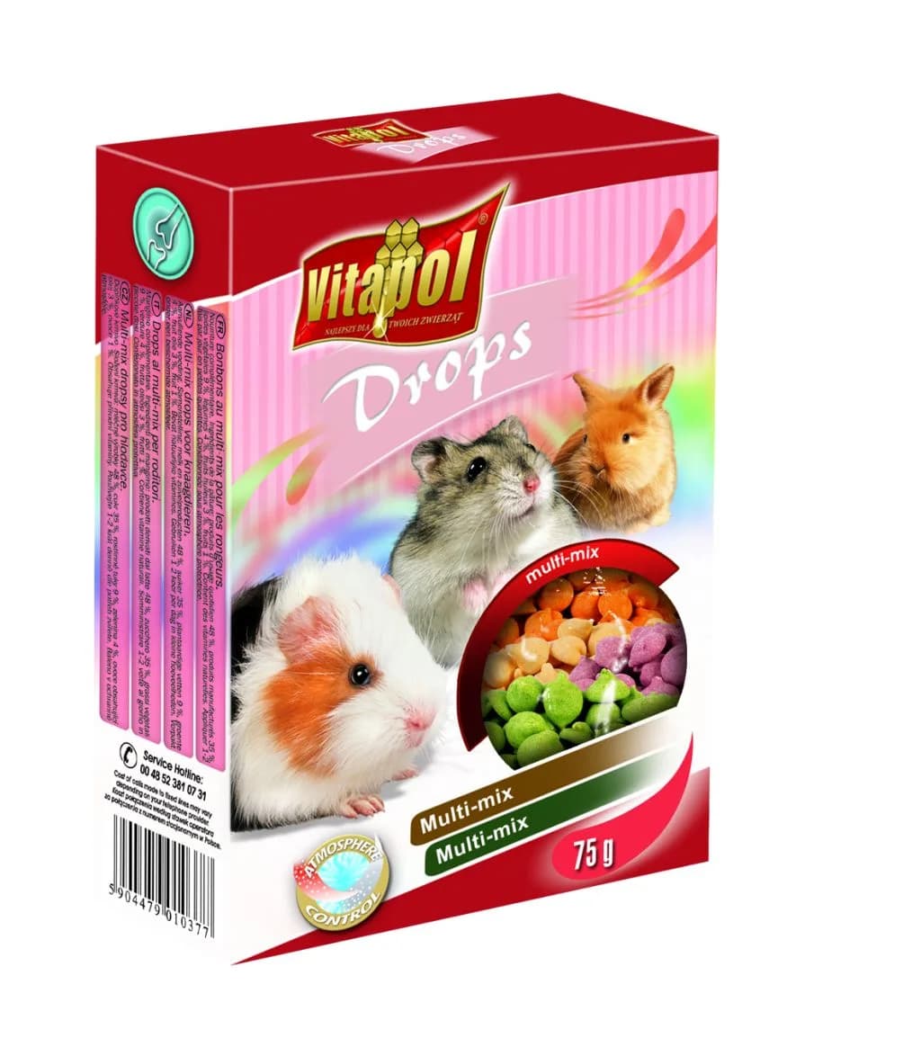 Vitapol Dropsy Mix dla gryzoni i królików 75 g
