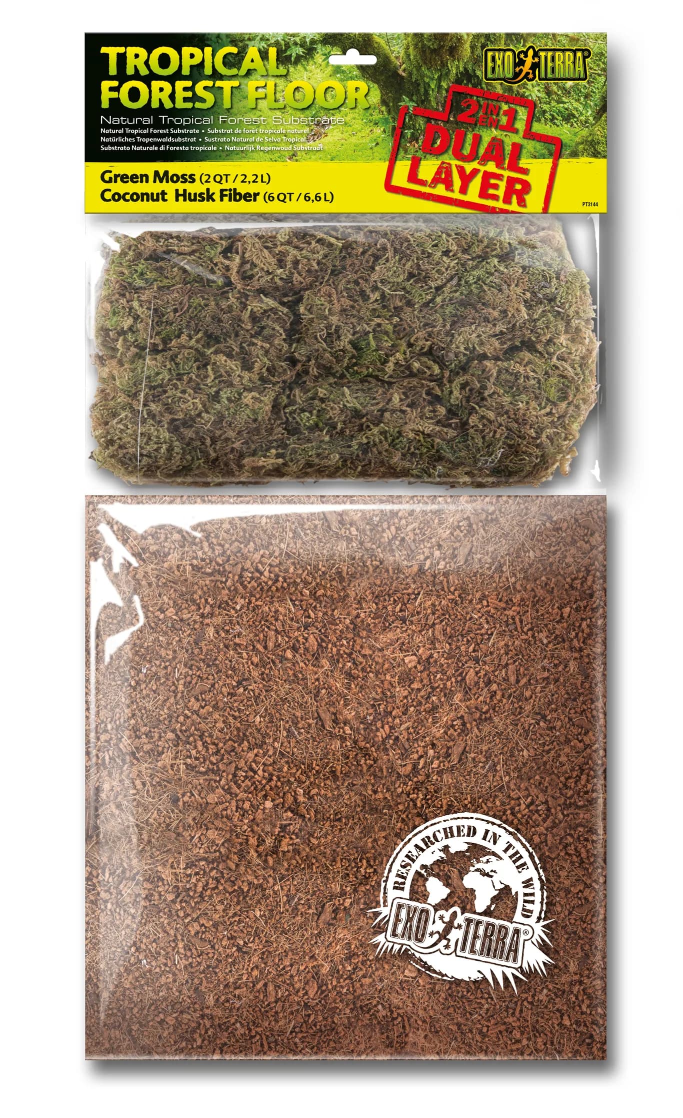 Exo-Terra Podłoże do terrarium Tropical Forest Floor - różna pojemność 4,4 l