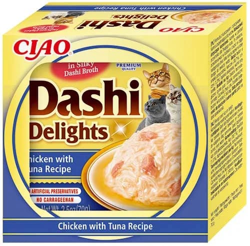 INABA Dashi Delights Chicken with Tuna Recipe karma mokra z kurczakiem i tuńczykiem dla kotów 70 g
