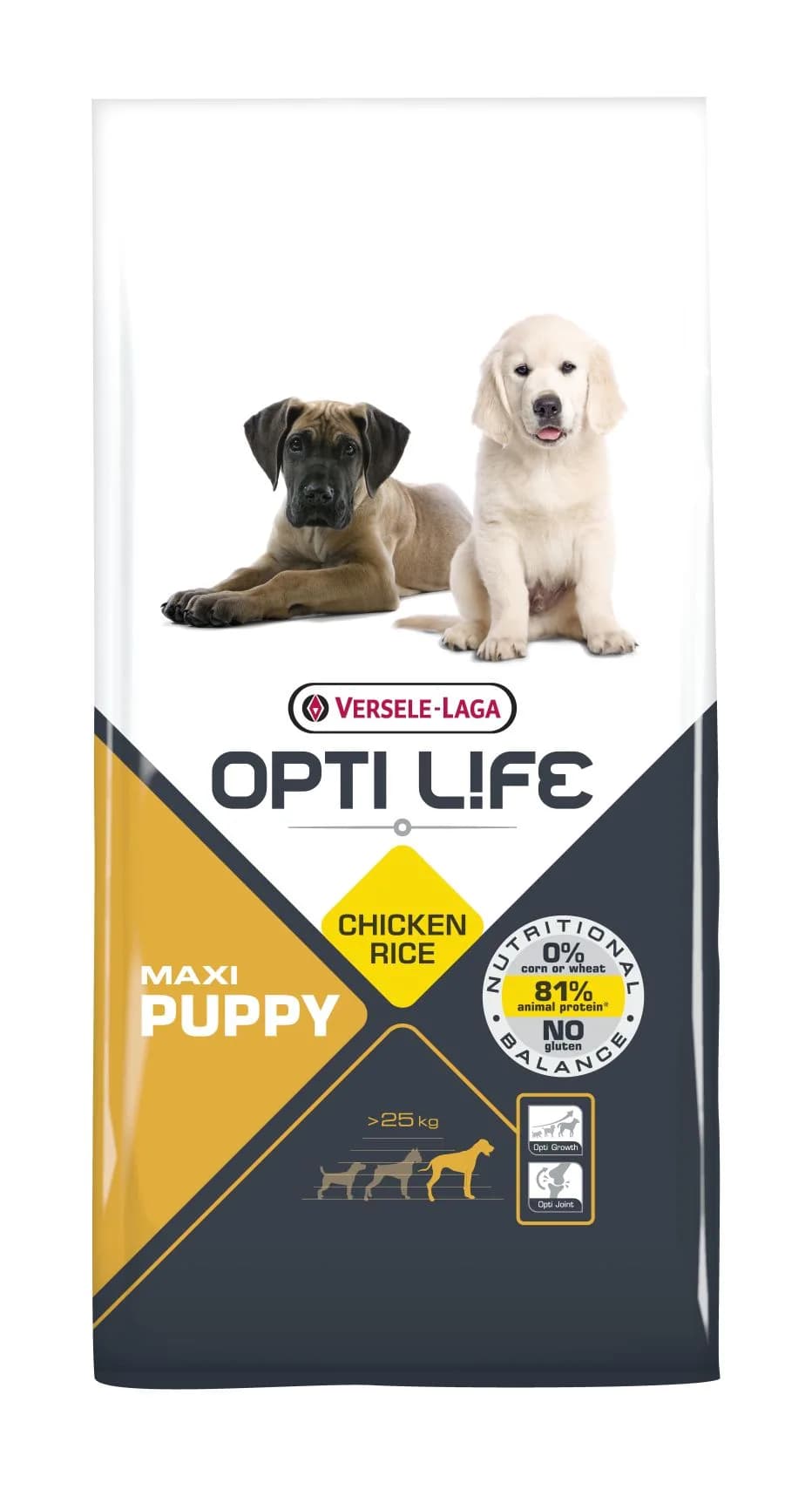 Versele-Laga Opti Life Puppy Maxi drobiowa karma dla szczeniąt ras dużych i olbrzymich – 12,5 kg