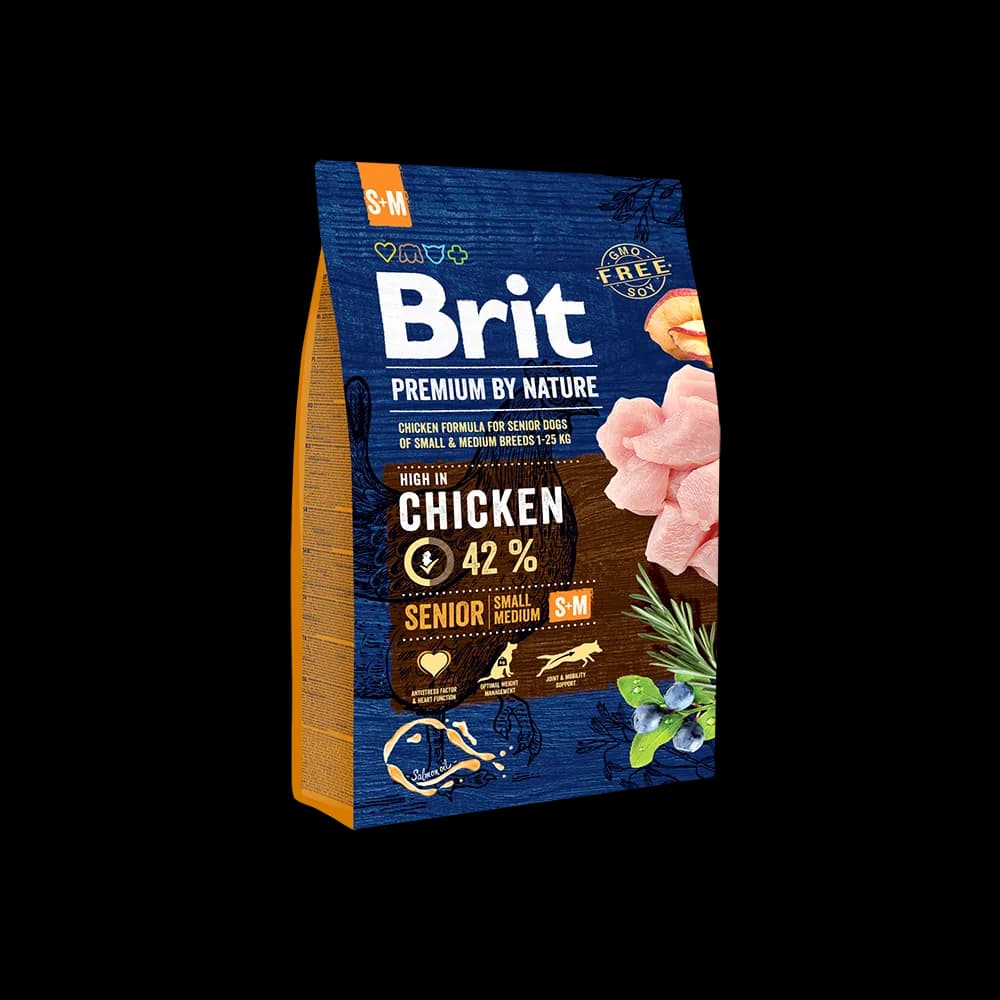 Brit Premium by Nature Senior + karma sucha z kurczakiem dla starszych psów małych i średnich ras
