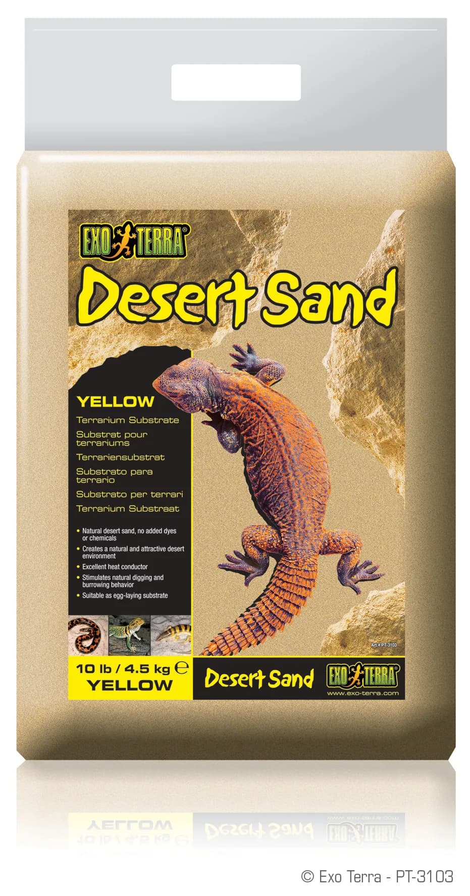 Exo-Terra Podłoże Desert Sand 4,5 kg – czarny