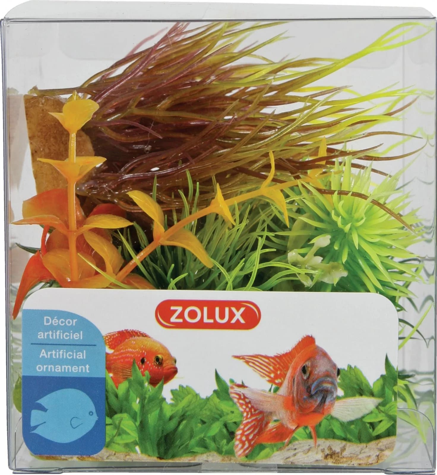 Zolux Dekoracje roślinne do akwarium mix x zestaw 3 6 szt.