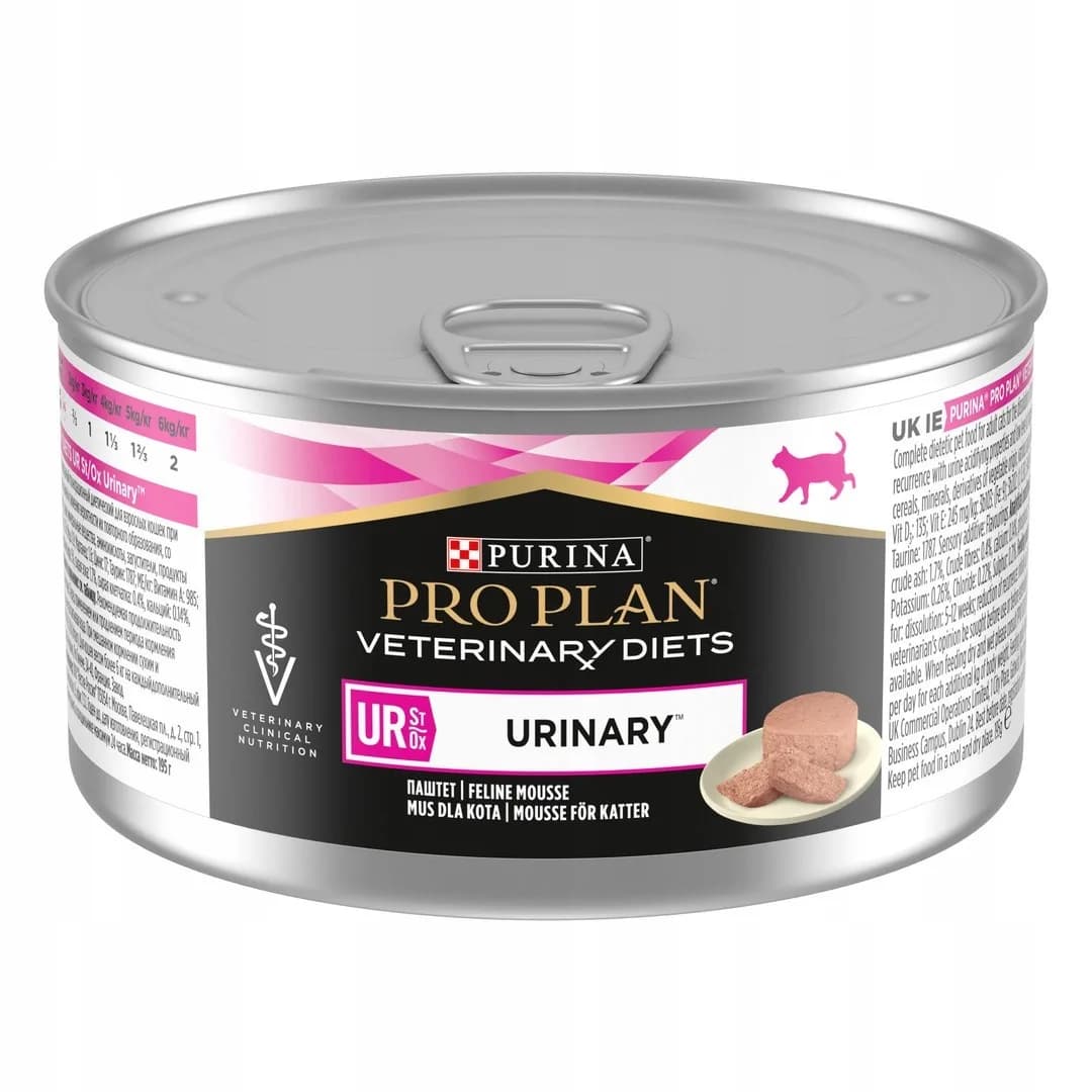 PRO PLAN Purina Veterinary Diets Feline Ur St/Ox Urinary karma mokra mus z indykiem dla dorosłych kotów 195 g