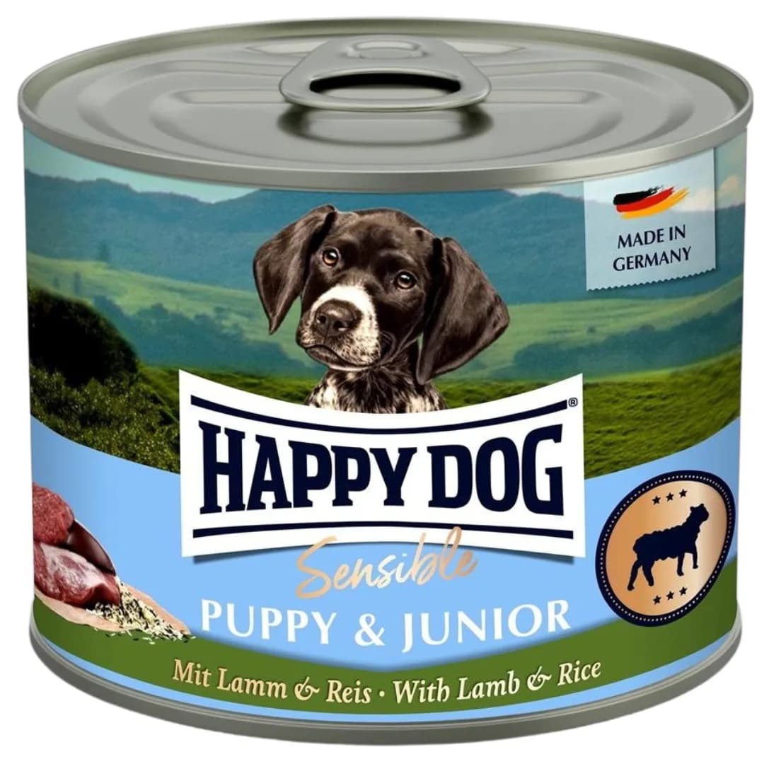 Happy Dog Sensible Puppy&Junior karma mokra dla szczeniąt i młodych psów jagnięcina i ryż