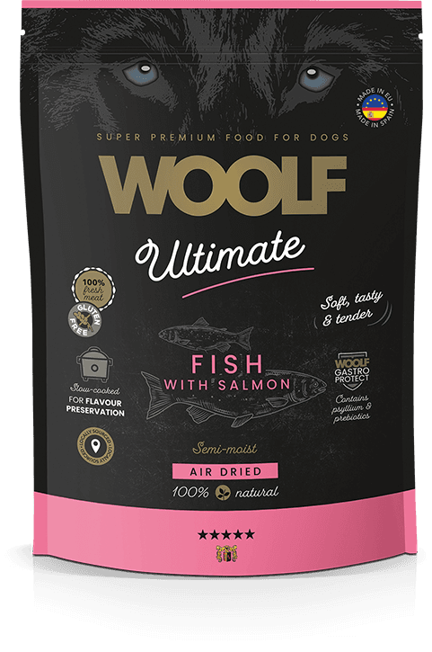 Woolf Ultimate Soft Dog Fish with Salmon karma półwilgotna z rybą i łososiem dla dorosłych psów 1 kg