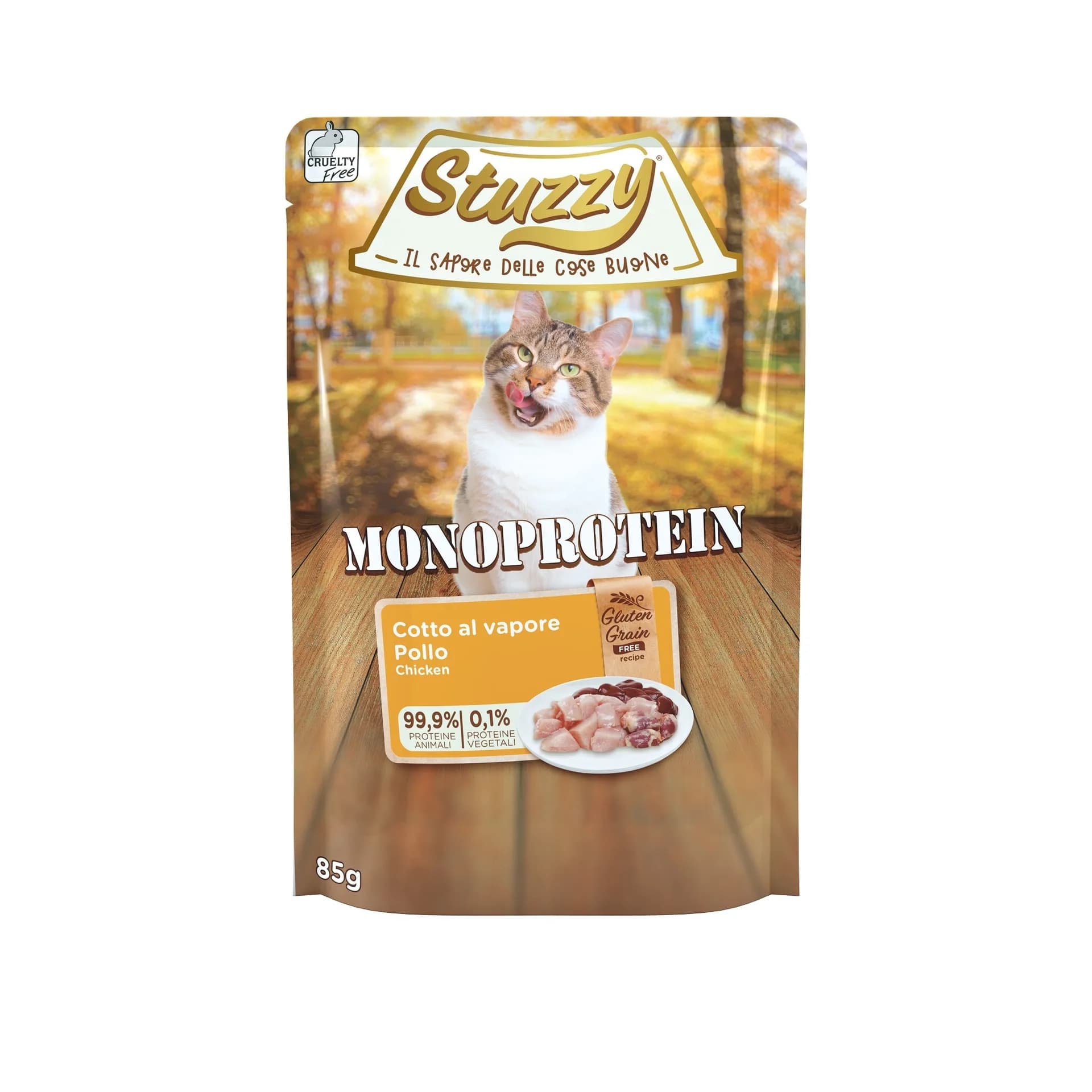 Stuzzy Monoprotein karma mokra dla dorosłych kotów świeży kurczak 85 g