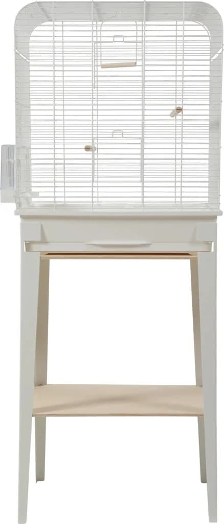 Zolux Klatka dla ptaków ze stojakiem Chic Loft biała 134 x 53,5 x 33,5 cm