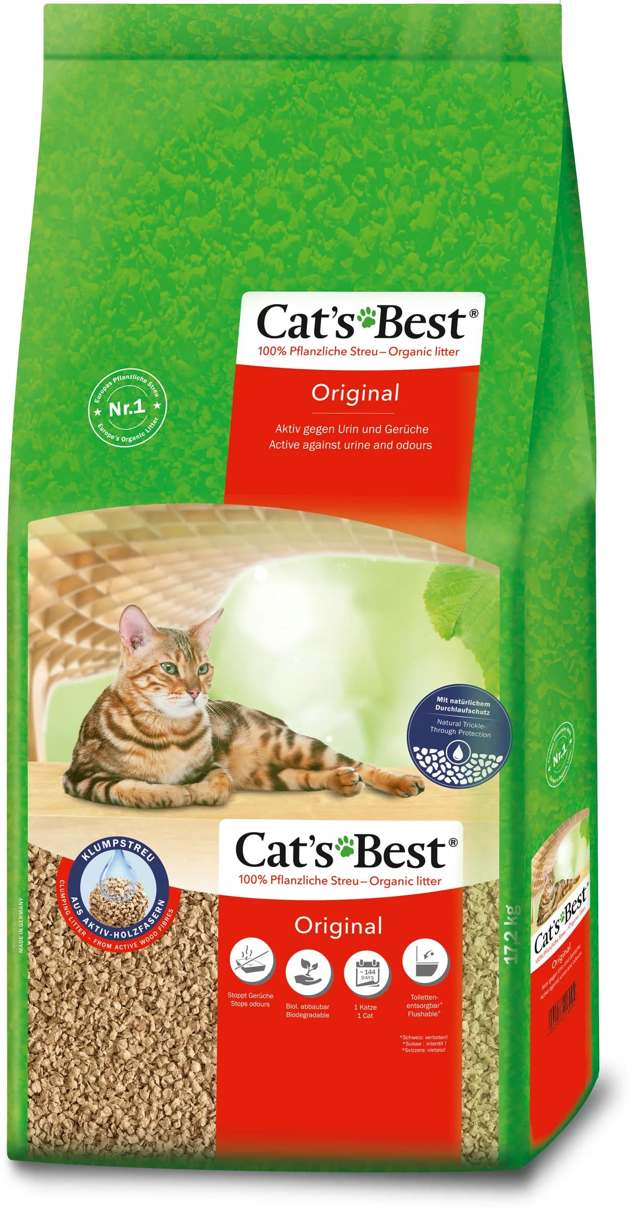 Cat's Best Original Żwirek zbrylający drewniany