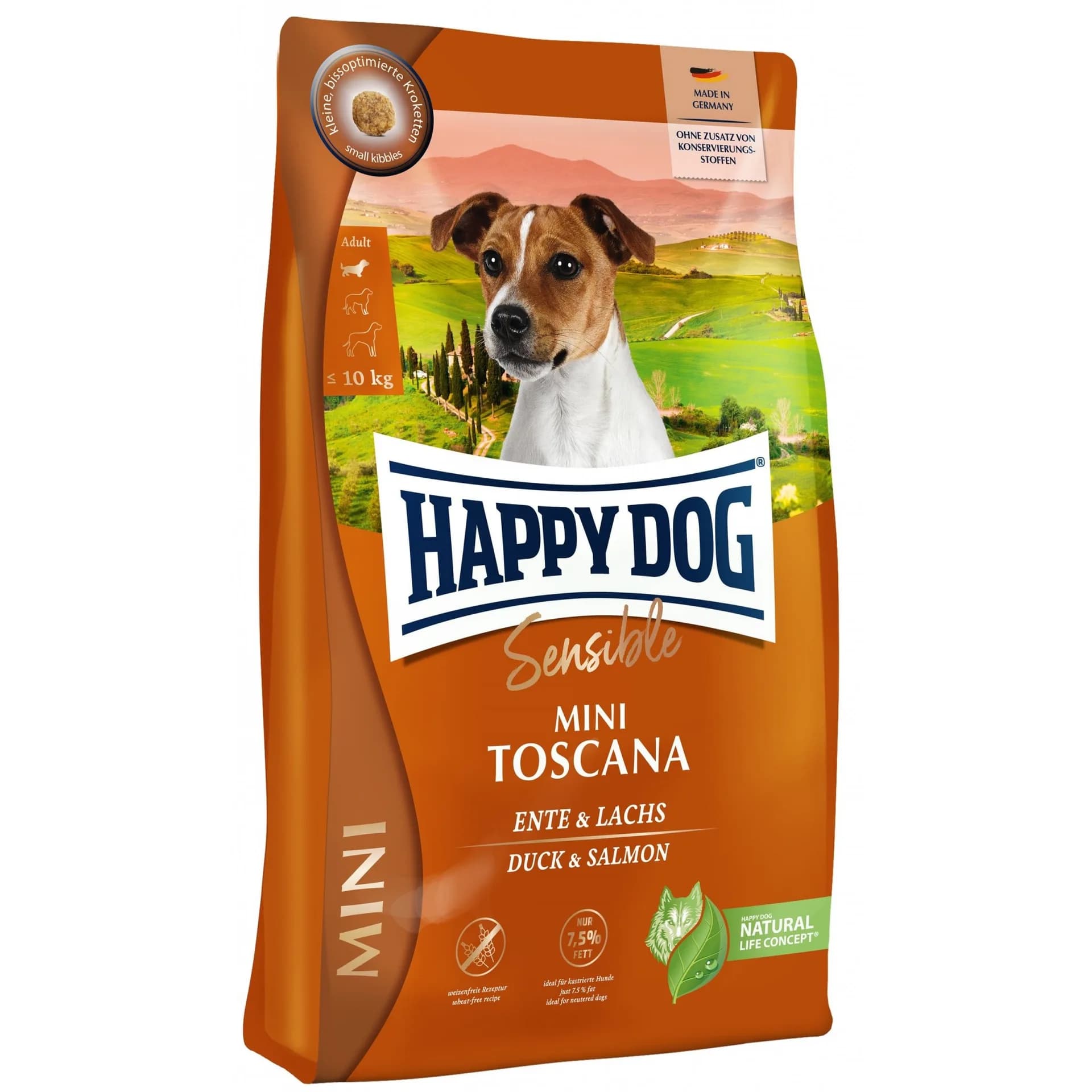 Happy Dog Mini Toscana karma sucha dla dorosłych psów małych ras
