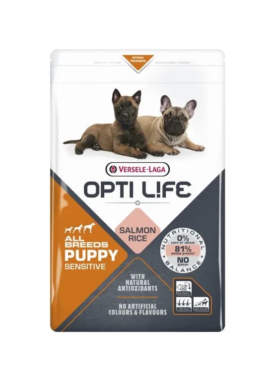 Versele-Laga Opti Life Puppy Sensitive All Breeds karma dla szczeniąt psów wszystkich ras – 2,5 kg
