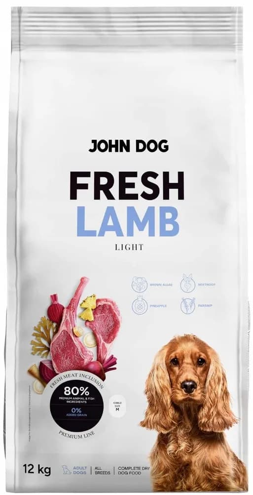 John Dog Karma sucha Adult Fresh Lamb/Light 12 kg