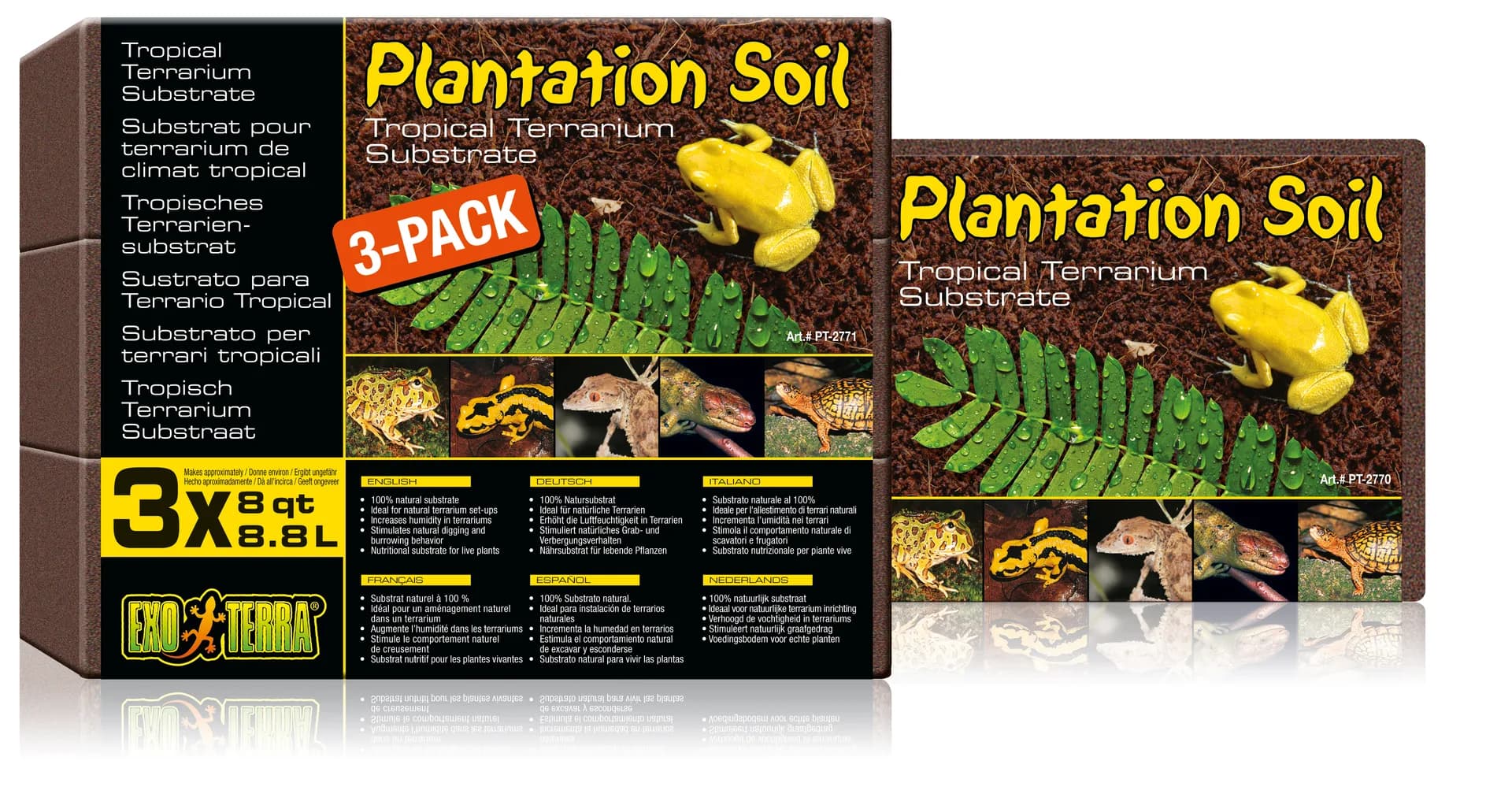 Exo-Terra Podłoże Plantation Soil 8,8 l 3 szt.