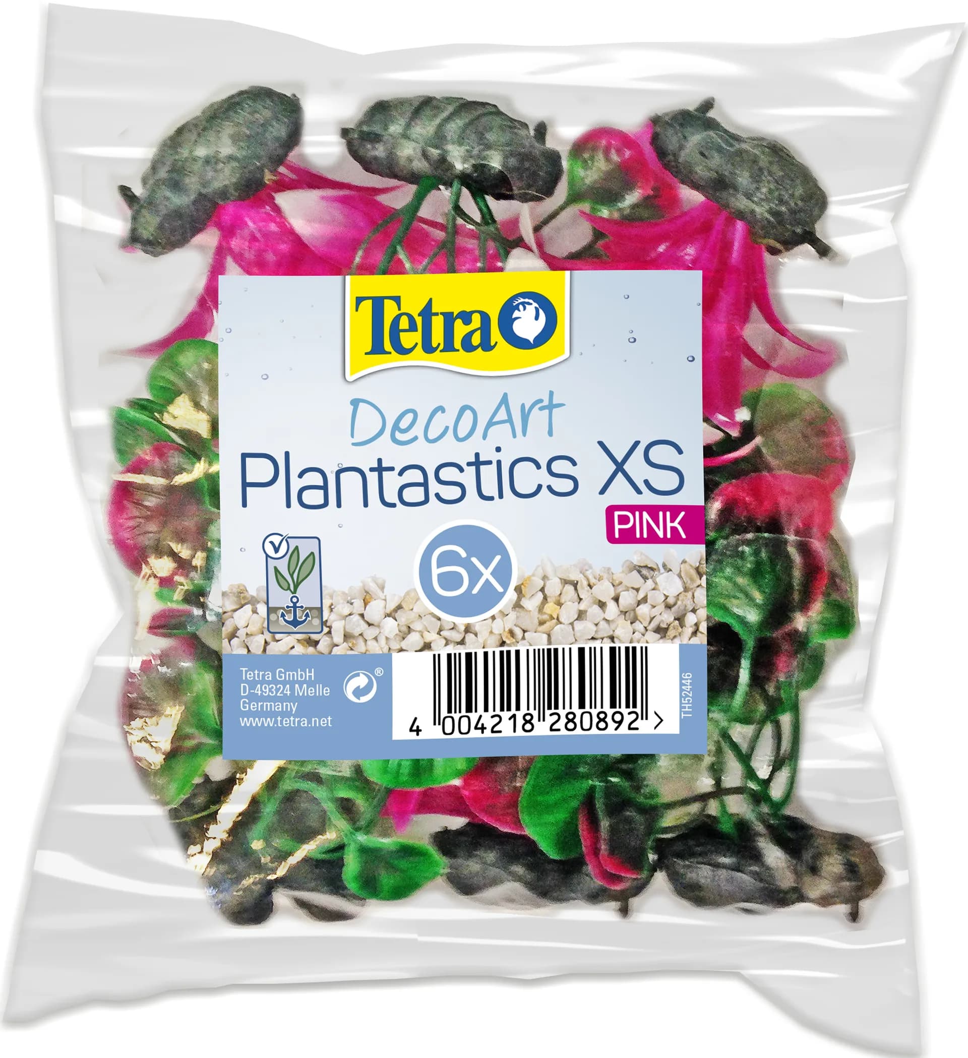 Tetra Sztuczne rośliny akwariowe DecoArt Plantastic Pink XS 6 szt.