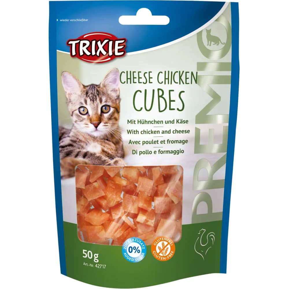 Trixie Premio Cheese Chicken Cubes kostki ser kurczak przysmak dla kota