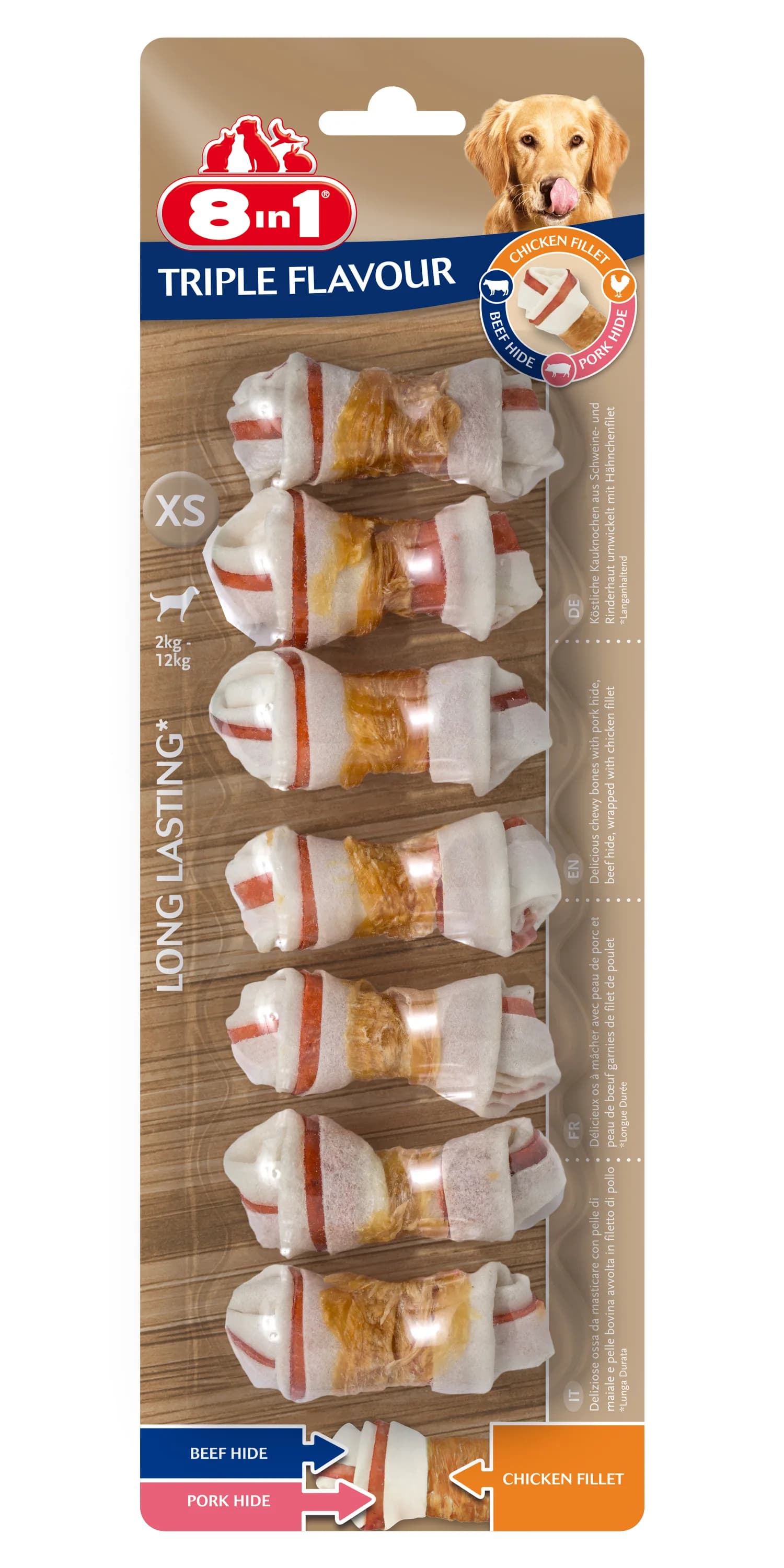 8in1 Przysmak Triple Flavour – 7 szt.