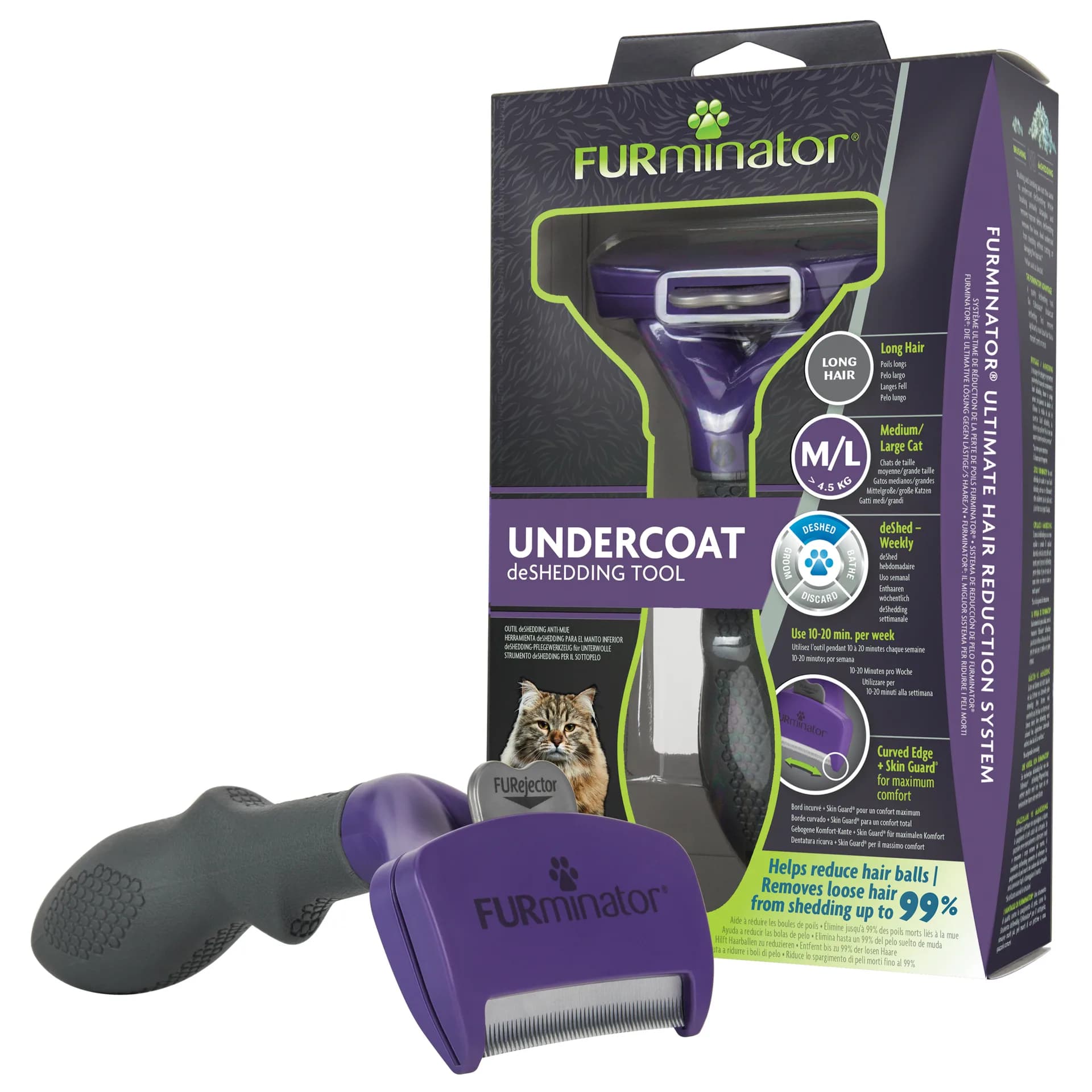 Furminator Dla kotów długowłosych – Small