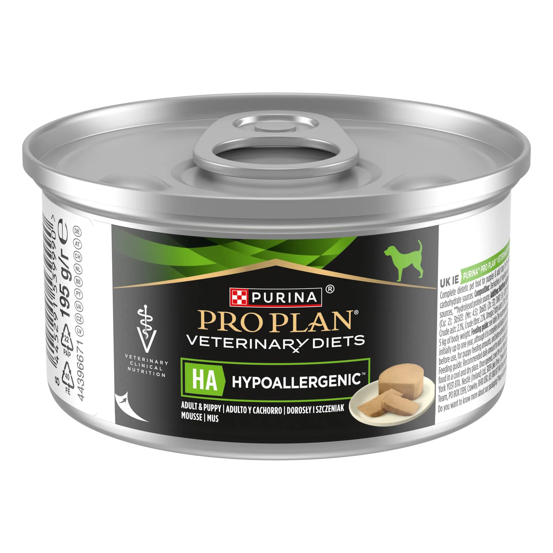PRO PLAN Purina Veterinary Diets Canine HA Hypoallergenic karma mokra hipoalergiczna dla psów 195 g