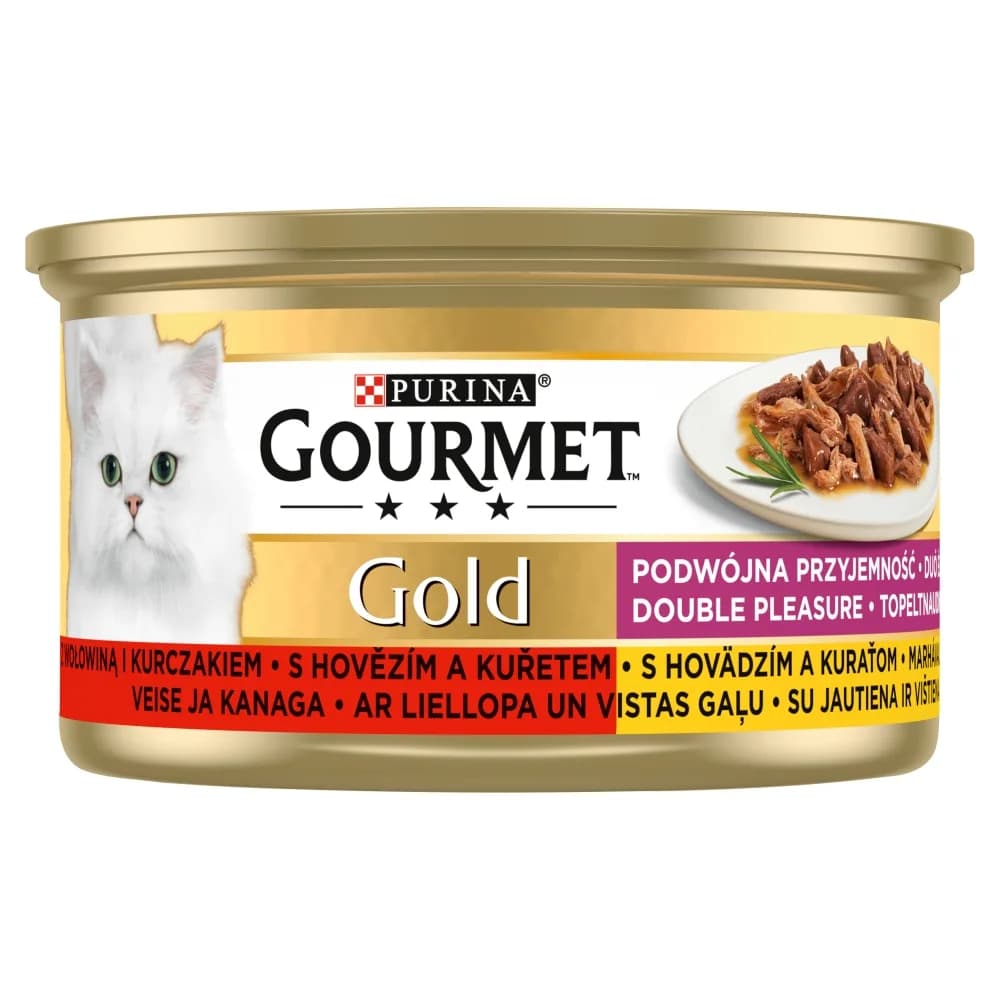 Gourmet Purina Gold wołowina i kurczak w sosie 85 g