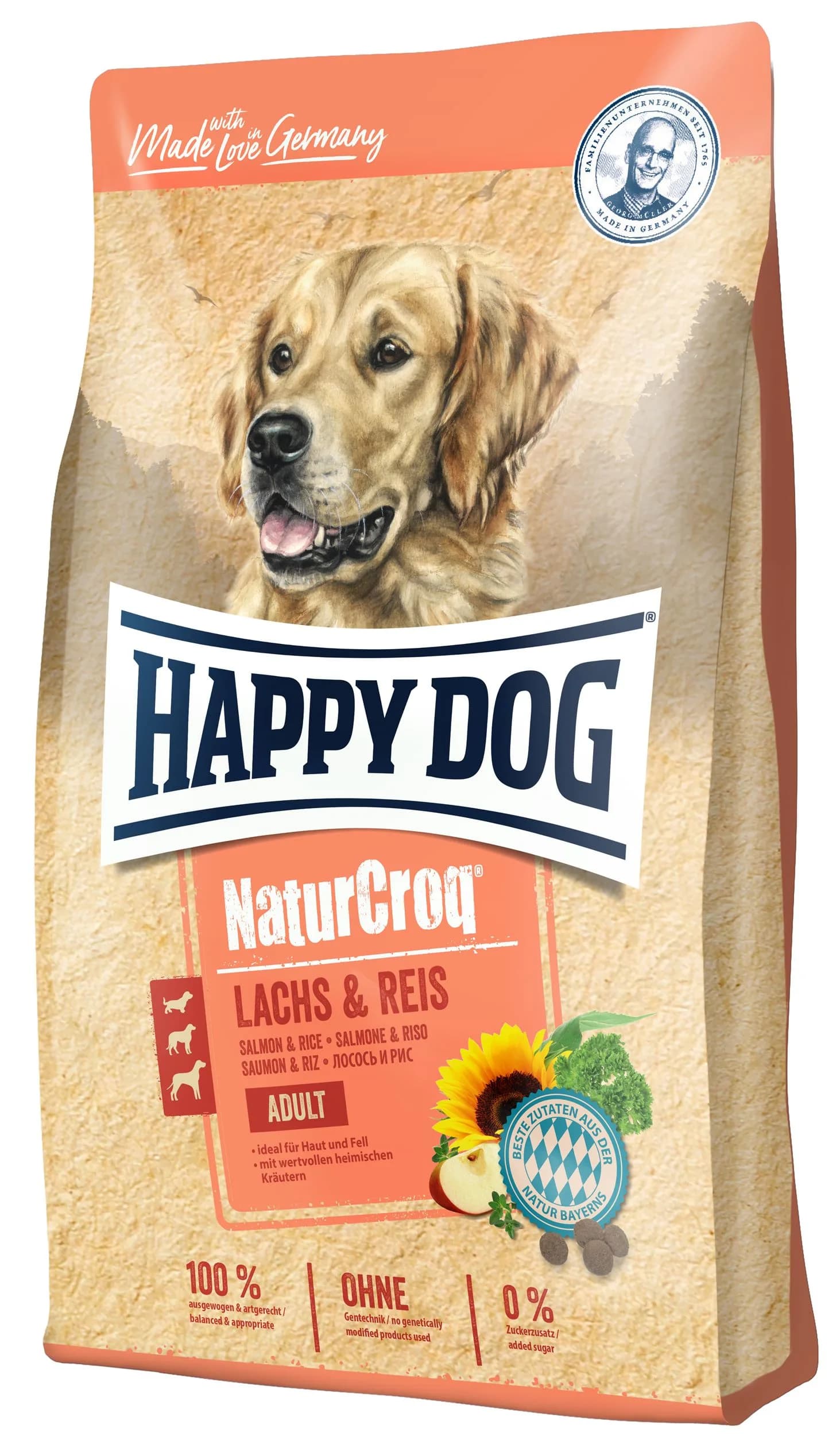 Happy Dog NaturCroq Łosoś i ryż sucha karma dla psa 12 kg
