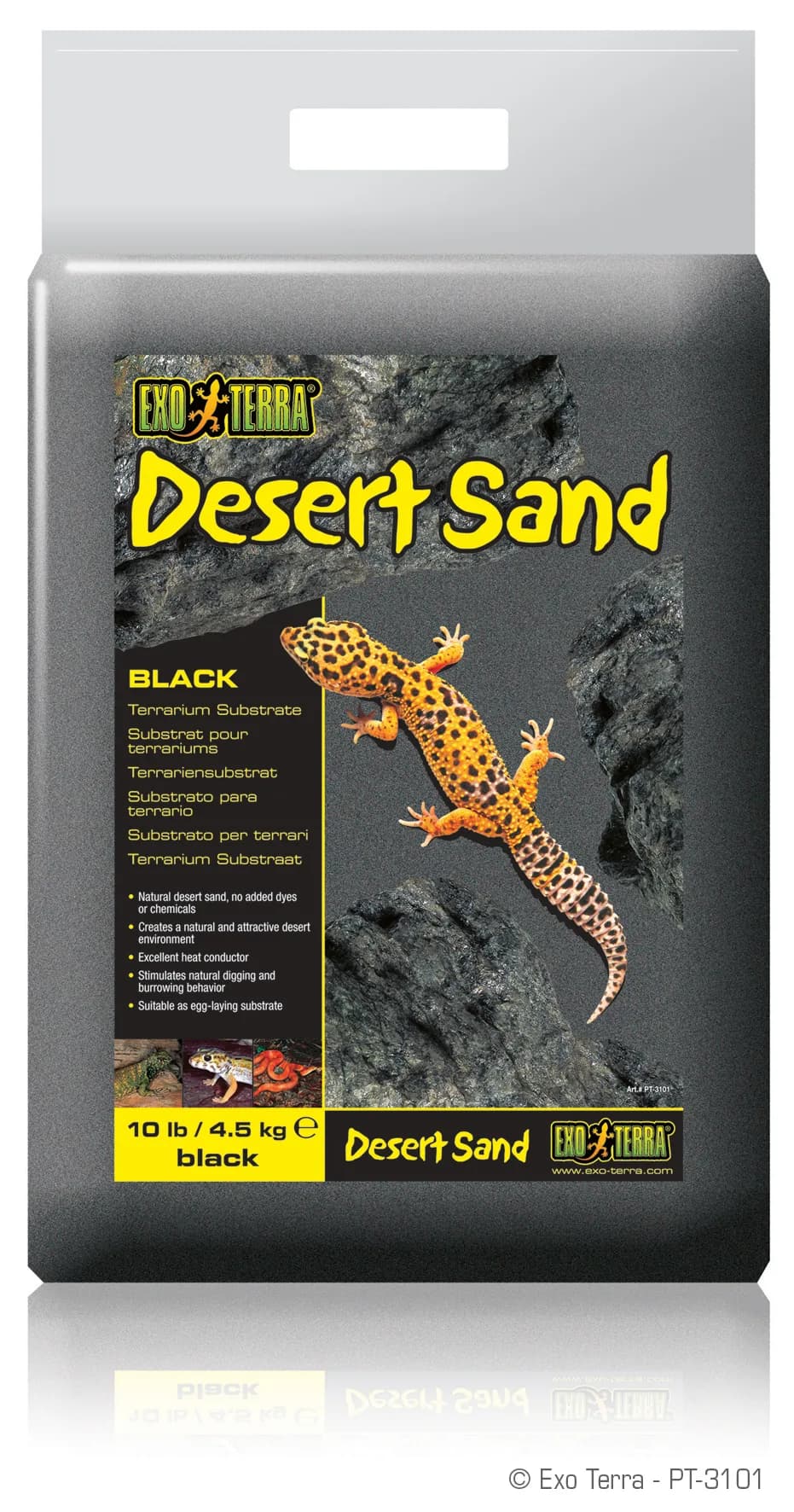 Exo-Terra Podłoże Desert Sand 4,5 kg – czarny