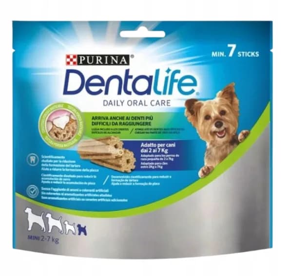 Dentalife Purina Extra Mini przysmak dentystyczny z kurczakiem dla psów miniaturowych 7 szt. 69 g