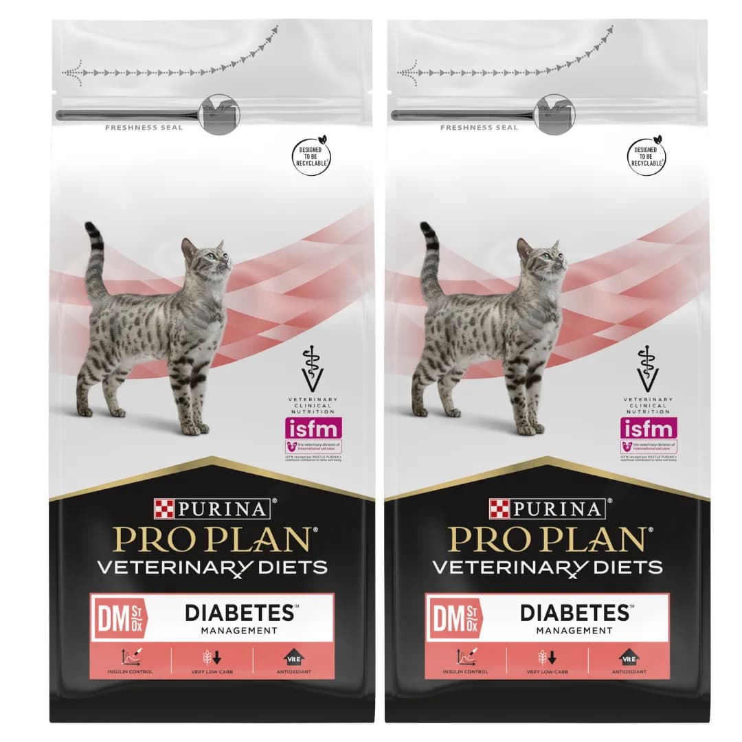 PRO PLAN Veterinary Diets Dm St/Ox Diabetes Management karma dla dorosłych kotów – 1,5 kg